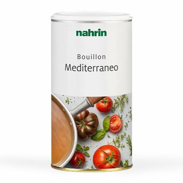 Bouillon de légumes méditerranéen au sel de mer Nahrin SA Produits
