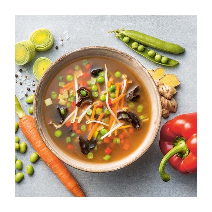 Soupe asiatique aux légumes