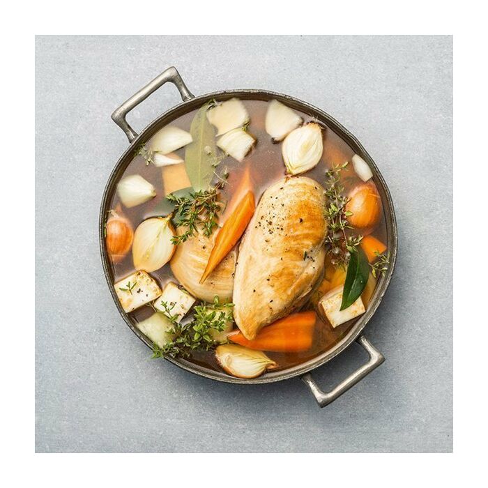 Bouillon de poule sans graisse