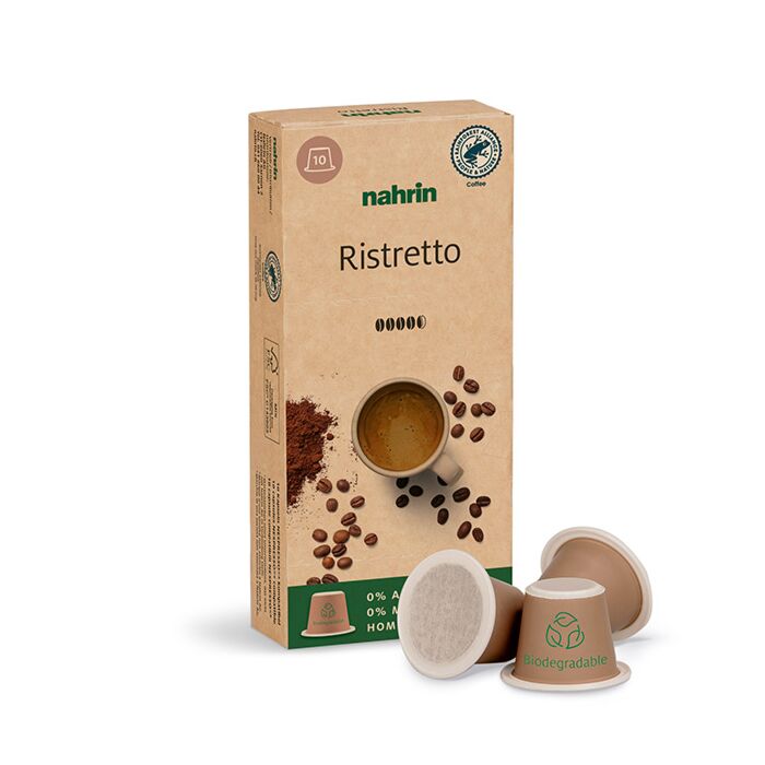 Capsules de café Ristretto - écologiques : 0 % d'aluminium, 0 % de